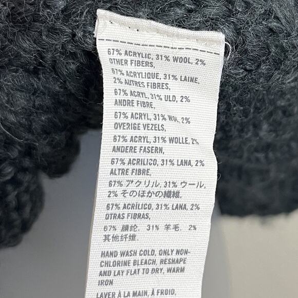 Y2K Abercrombie & Fitch Short Sleeve Wrap Sweater Womens S Small Wool Blend VTG - Picture 5 of 5